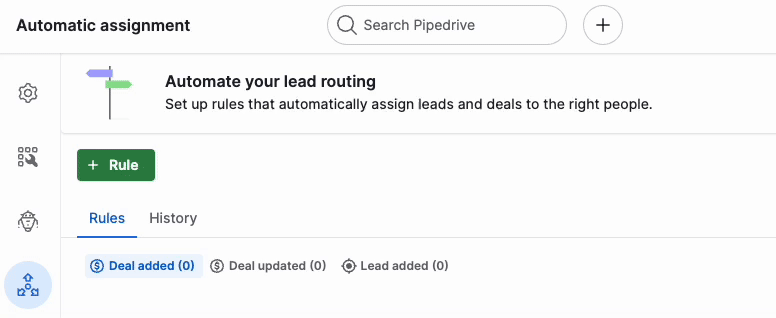 Re-engagement email Pipedrive automatic assignment
