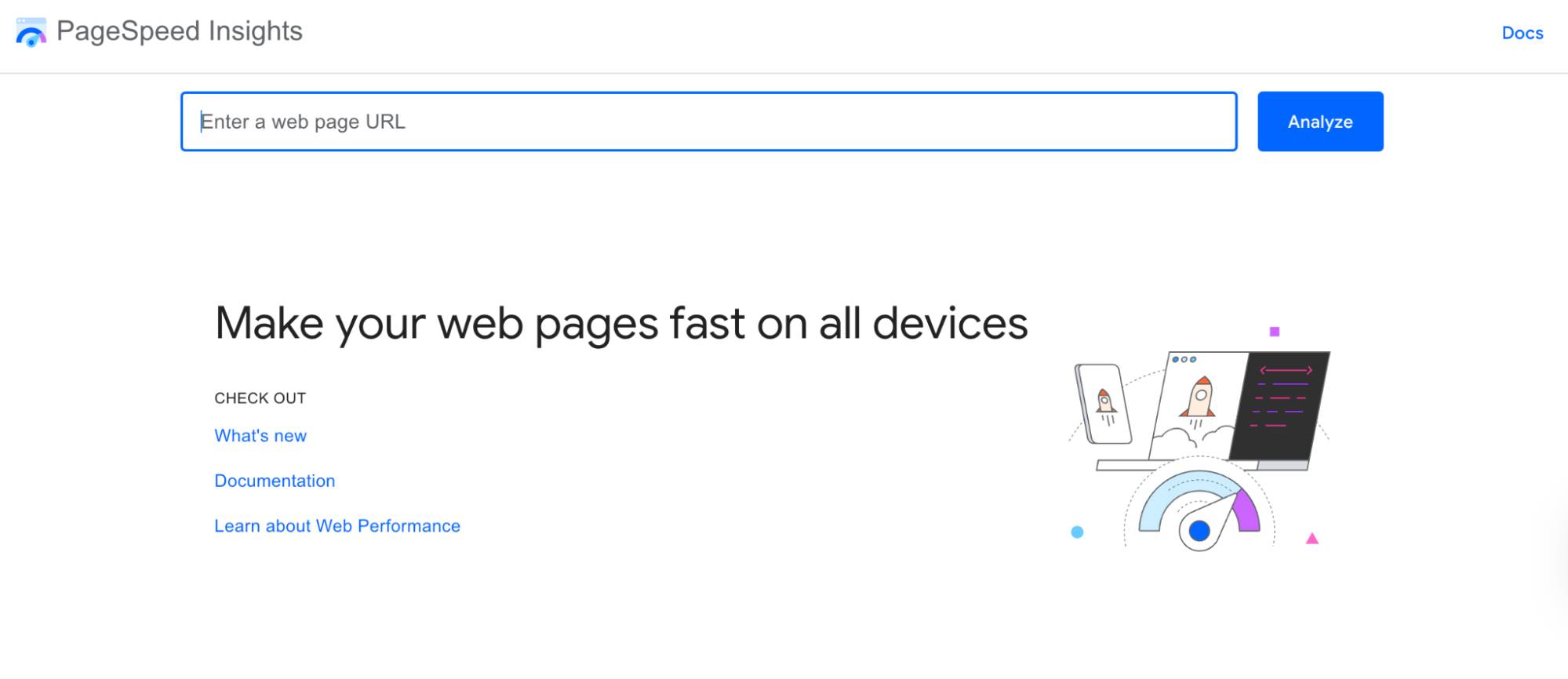 B2B e-commerce PageSpeed Insights