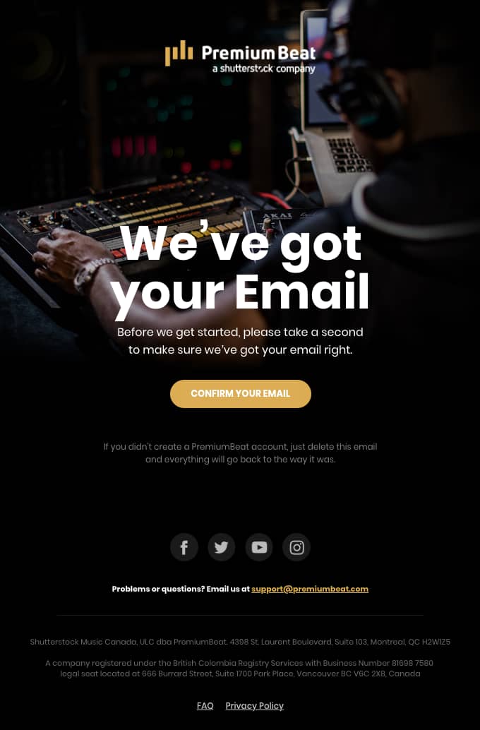 Ecommerce email marketing messages Premium Beat.
