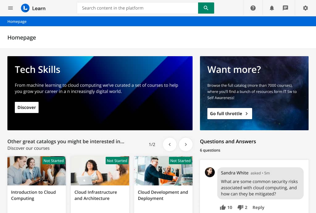 knowledge management software docebo learn