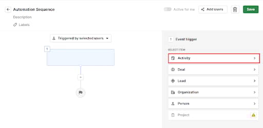 knowledge management software Pipedrive create automation
