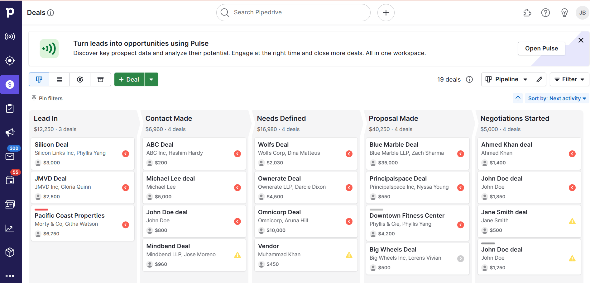 Advertising management software Pipedrive sales CRM